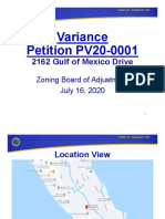 Variance Petition PV20-0001