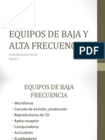 Equipos de Baja y Alta Frecuencia PDF