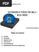 Introduction of Blu-Ray Disc