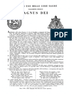 Camera Apostolica - Rito Ed Uso Delle Cere Sagre Volgarmente Chiamate Agnus Dei PDF