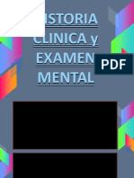 Historia Clínica Psiquiátrica y Examen Mental.