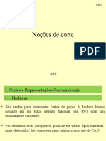 Cortes e representações convencionais em desenho técnico