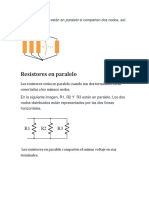 Análisis de Circuitos Resistivos en Paralelo