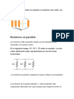 Análisis de Circuitos Resistivos en Paralelo