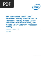 5th Gen Core Family Datasheet Vol 1 PDF