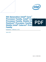 5th Gen Core Family Datasheet Vol 1 PDF