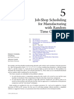 Job-Shop Scheduling For Manufacturing With Random Time Operations