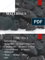 Smart Materials: Done By: Kishan Bs Nithyodaya V Sumant Hegde