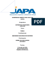 Tarea I Matemática Financiera