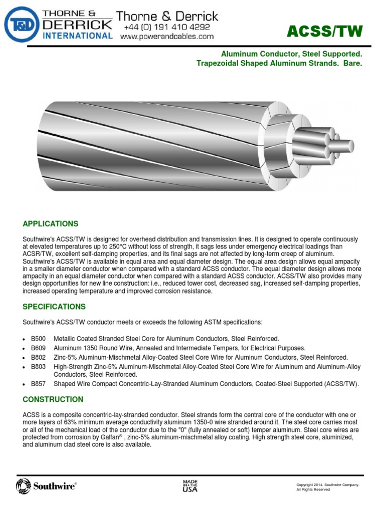 1033.5 Curlew ACSR Aluminum Conductor Steel Reinforced Cable