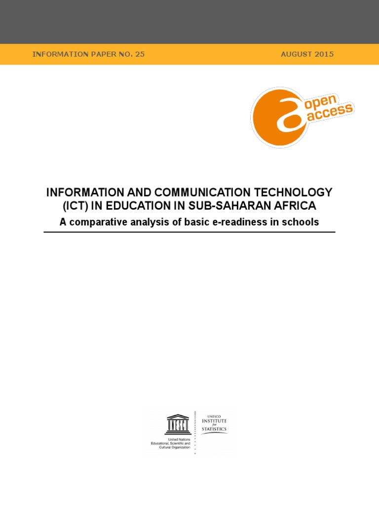 ICT in Education in Sub-Saharan Africa - UNESCO | PDF | Information And ...