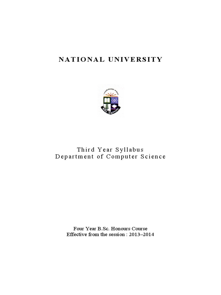 Third Year Computer Science Syllabus | PDF | Demand | Computer Network
