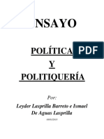 Política y Politiquería