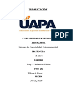 Sistema de Contabilidad Gubernamental. Tarea II