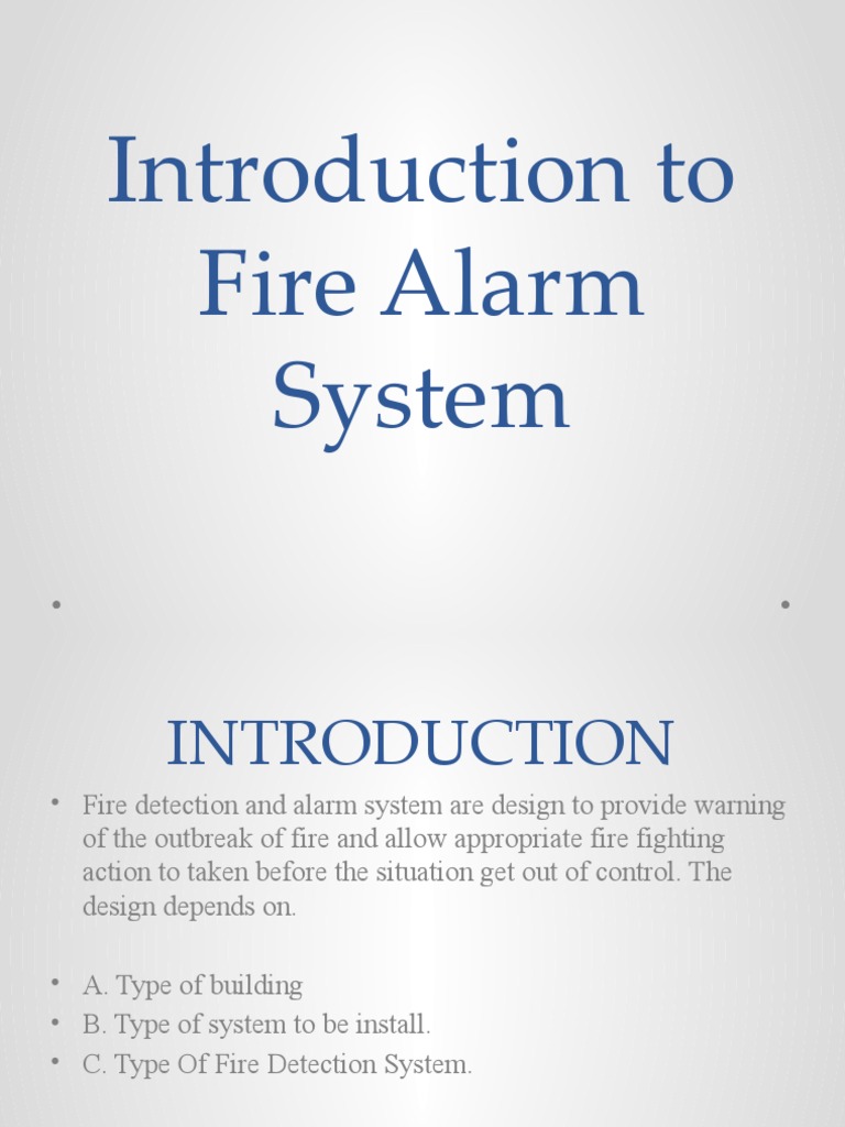 Fire Alarm System Design Overview | PDF