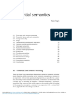 Sentential Semantics