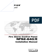 NFS2-640/E: Fire Alarm Control Panel Installation Manual