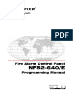 NFS2-640/E: Fire Alarm Control Panel Programming Manual