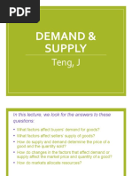 Demand and Supply