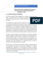 Plan de mitigación ambiental para carretera Alhuanya-Cruz de Mayo