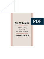 On Tyranny Excerpt