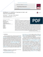 2014 - Intelligence As A Predictor of Outcome in Short-And Long-Term Psychotherapy