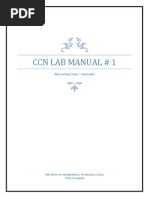 CCN Lab Manual # 1: Networking Basic Commands