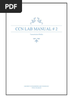 CCN Lab Manual # 2: Transmission Media