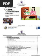 Implementation Guide For The Learning Delivery Modalities