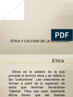 Ética y Cultura de La Legalidad