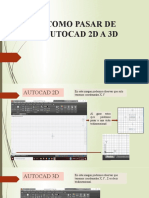 Como Pasar de Autocad 2D A 3D