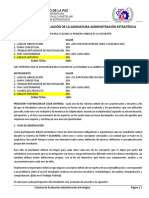 Criterios de Evaluación Administración Estratégica