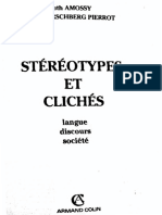 Stéréotypes Et Clichés - Ruth Amossy, Anne HERSCHBERG PIERROT (R)