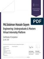 Solaiman Hossain Sayem Certificate PDF