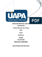 TAREA  2 PSICOLOGIA EDUCATIVA I