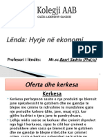 Lënda: Hyrje Në Ekonomi: Profesori I Lëndës