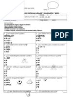 Evaluación de Lenguaje Priorizacion Curricular