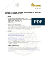 Summary of Cenam Relevant Publications On Mass and RELATED QUANTITIES (2015-2017) 1. Mass