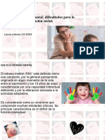 Niños con RM: dificultades para la adaptación social