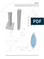 Rectangular Reinforced Concrete Column Interaction Diagram Combined Axial Force and Biaxial Bending ACI318 14