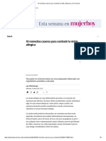 10 Remedios Caseros para Combatir La Rinitis Alérgica - Las Provincias