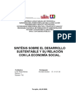 Relacion Del Desarrollo Endogeno y La Economia Social