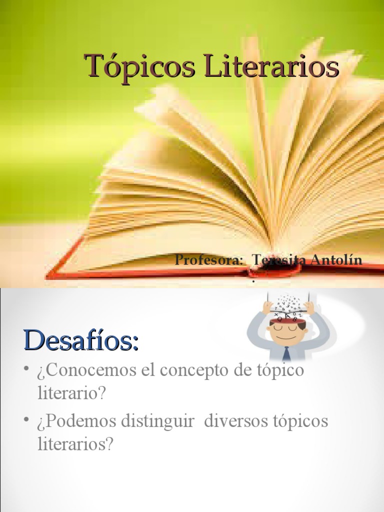 Tópicos Literarios: Definición y Ejemplos | PDF