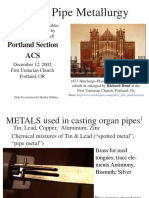 Organ Pipe Metallurgy: Portland Section ACS