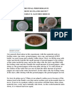 Pre Final Performance "How Do Plates Move?" Angelu D. Sanchez Beed Ii