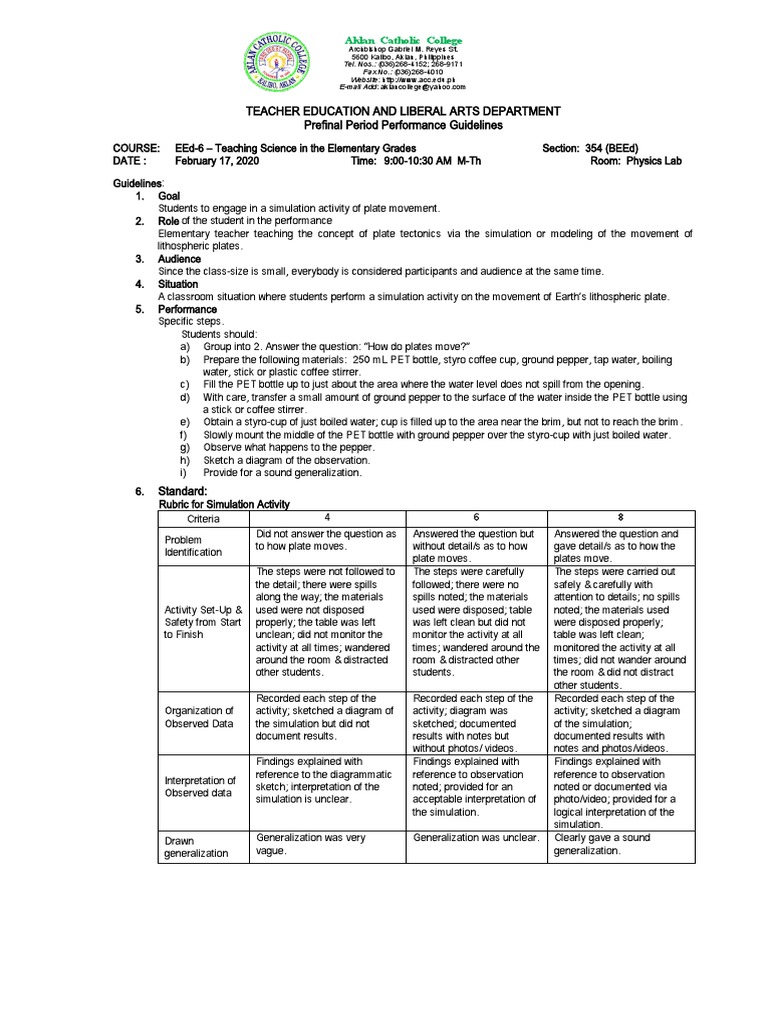 Teacher Education Simulation Guidelines | PDF | Learning | Cognition