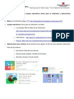 Juegos Online Educativos y Aplicaciones PDF