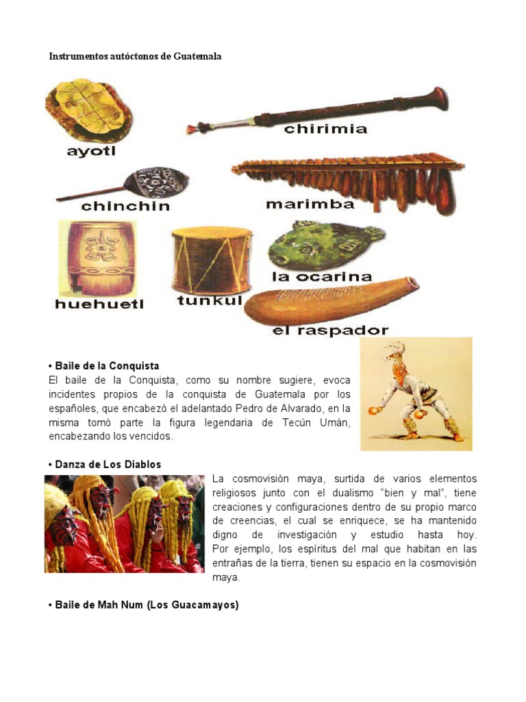 Instrumentos Autóctonos de Guatemala | PDF