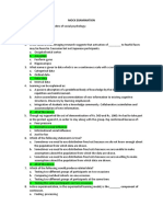 MOCK EXAMINATION PSYCHOLOGY SOCIAL