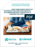 Recomendaciones Sobre BPM en Servicios de Alimentación y COVID-19